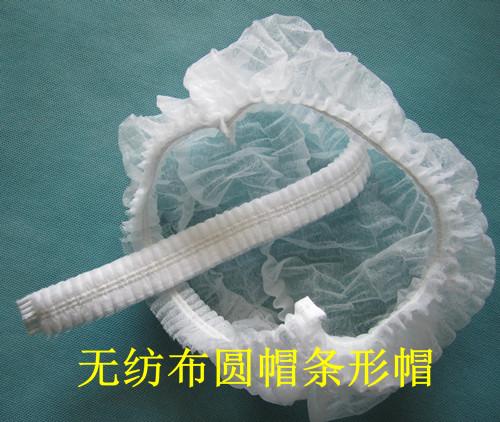 厂批发一次性无纺布帽子、无纺布圆帽.一次性无纺布蘑菇帽
